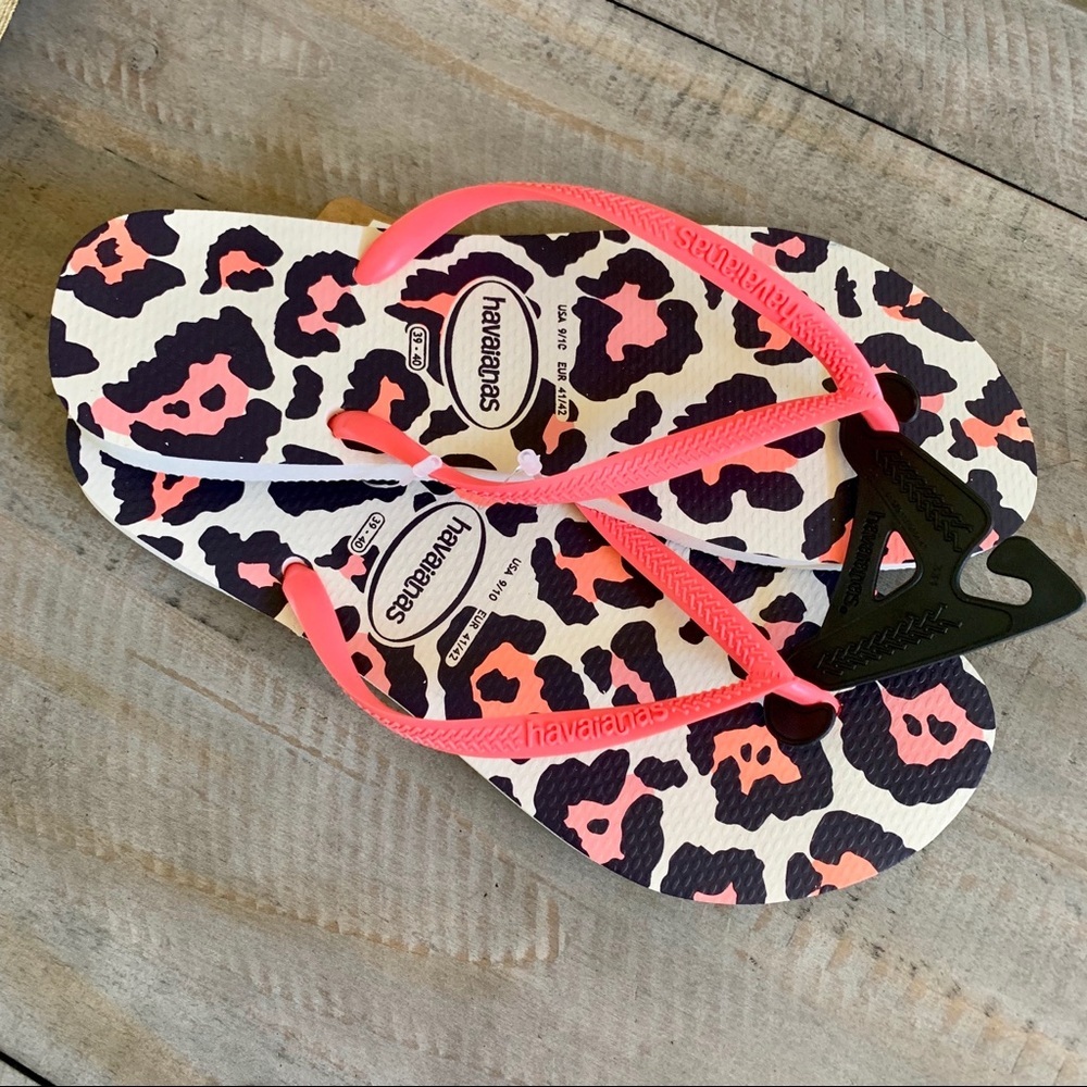 Havaianas Leopard Flip Flops